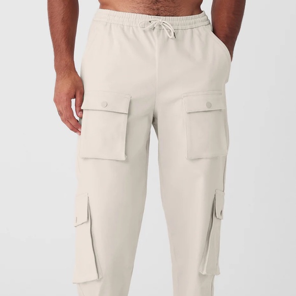 Alo Mens Northstar Cargo Pant in the color Bone size Large - Picture 1 of 10